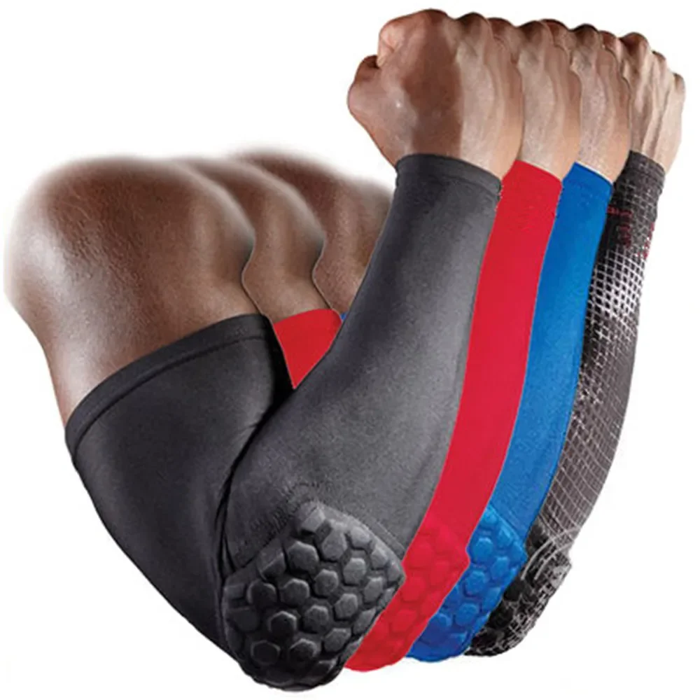 

Arm Pad Sleeve Football Brace Arm Basketball Breathable Elbow Elbow Safety Support 1pc Sleeve Armband Sport Protector