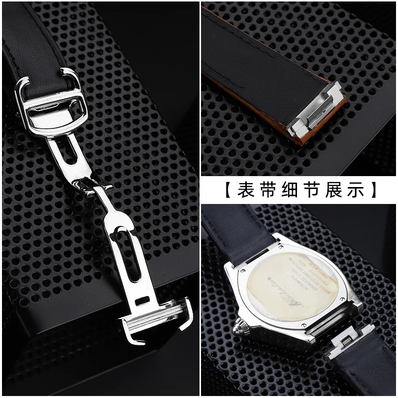 Быстросъемный нейлоновый ремешок для наручных часов 19 мм из коровьей кожи