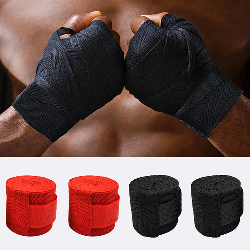 

2.5M Cotton Boxing Bandage Hand Wraps Combat Protect Boxing Kickboxing Muay Thai Fighting Hand Strap Training Wrist Support