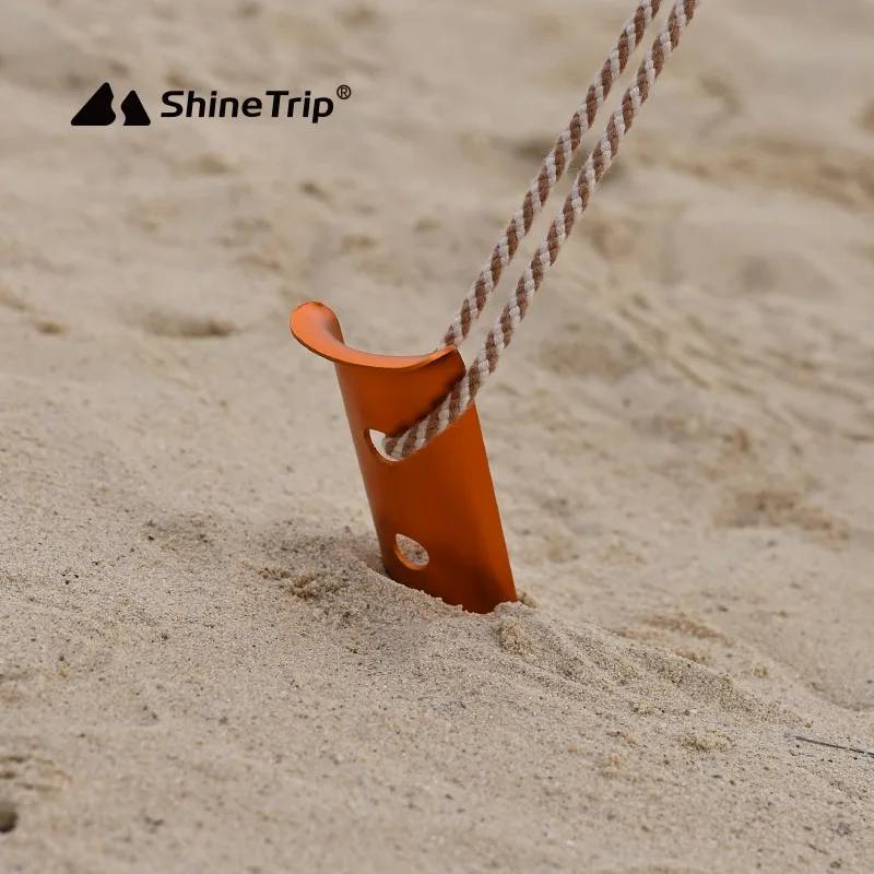 ShineTrip 23cm 31cm Aluminum U-Shaped Tent Nail Stakes Snow Peg Sand for Outdoor Camping Hiking Beach Accessories |
