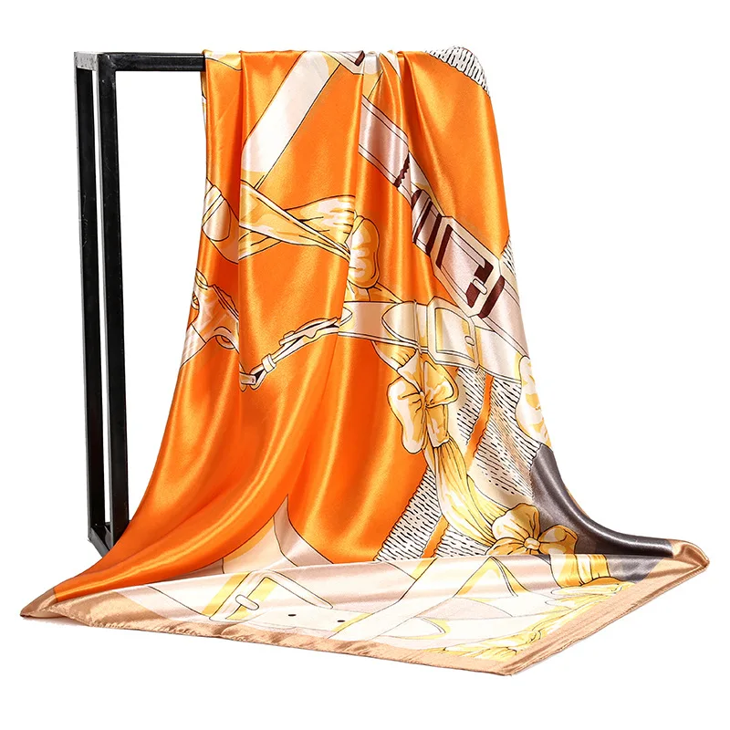 Зимний популярный стильный квадратный платок новый дизайн 2023 солнцезащитные