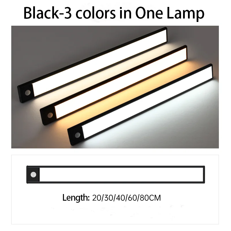 

Pzsunly ультратонкий светодиодный светильник под шкаф с датчиком движения