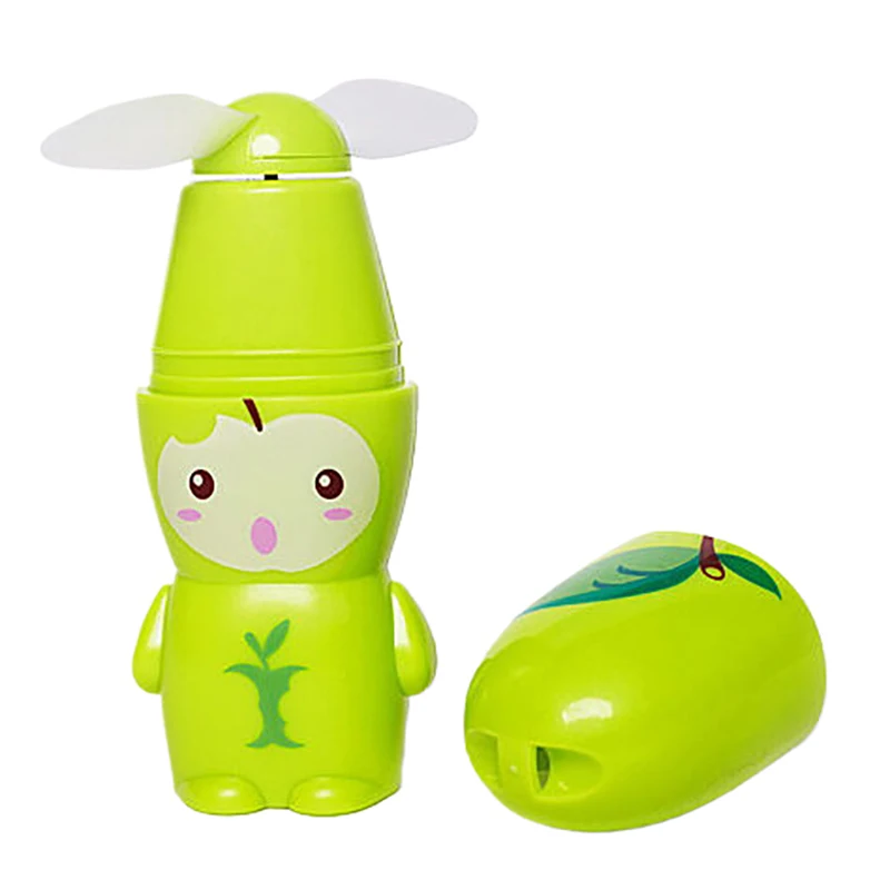 Портативный Летний мини-вентилятор с фруктами мультяшный настольный мини-Веер