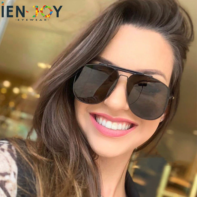 Солнечные очки IENJOY в стиле ретро UV400 для мужчин и женщин крутые солнцезащитные