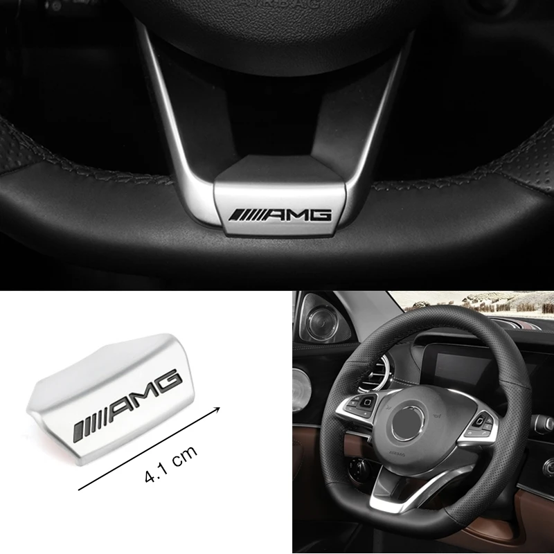 

Автомобильная эмблема, наклейка на руль, декоративные аксессуары для Mercedes Benz AMG Brabus Smart Maybach W204 GLC CLA W205 W203 W206