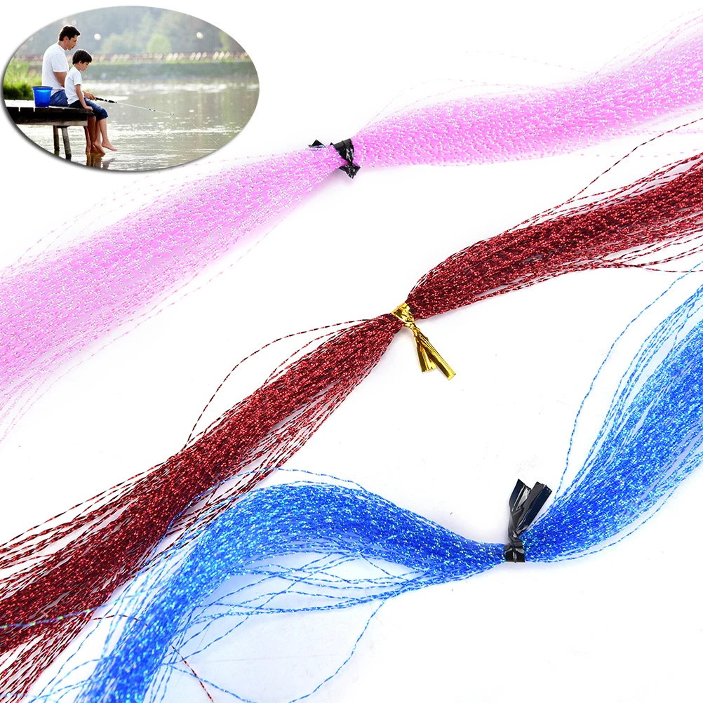 

Голографическая мишура для рыбалки нахлыстом, 0,3 мм, 33 см в длину, Яркая блестящая нить, материал для спиральных нитей, 1 шт.