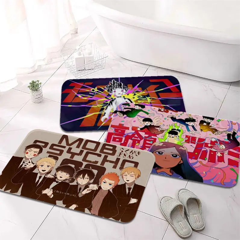 

Mob Psycho 100 Floor Carpet Retro Multiple Choice Living Room Kitchen Rug Non-Slip Bedside Mats