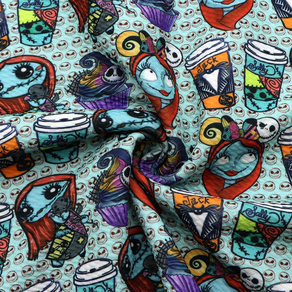 Disney Jack Хэллоуин Полиэстеровая хлопчатобумажная ткань для шитья женская