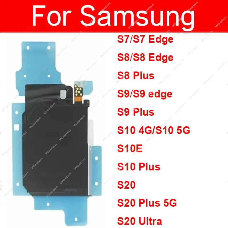 Фото Беспроводная зарядная панель с NFC-кабелем и гибкой антенной для Samsung S7 S8 S9 S10 Plus S10E S20 Ultra S20 Edge 4G 5G №1