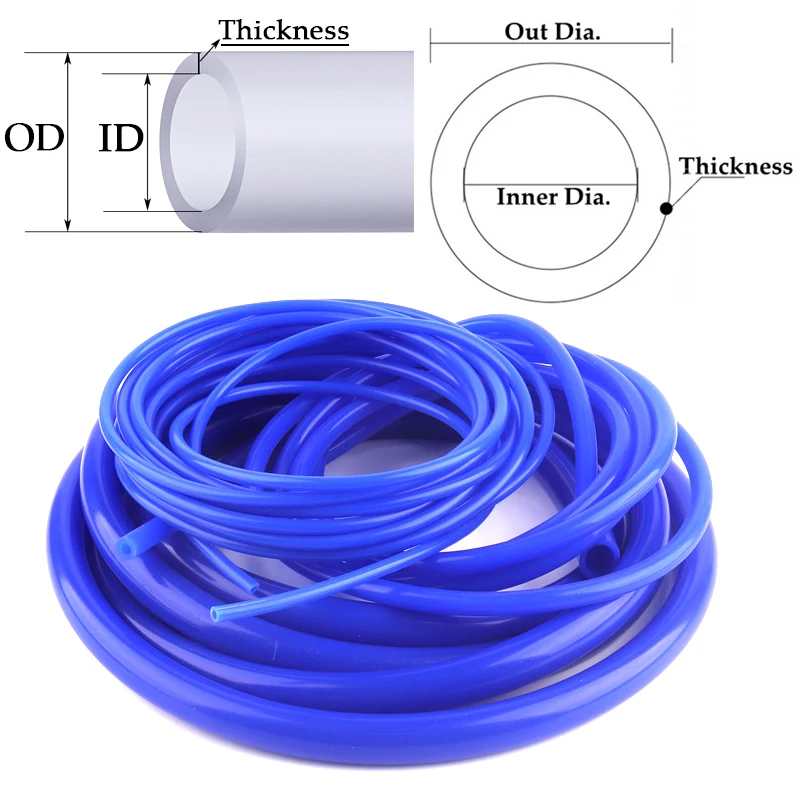 

Синий силиконовый шланг I.D2 ~ 40 мм, топливный цилиндр высокого давления, вакуумная охлаждающая труба, термостойкая Автомобильная маслопровод, Воздушная трубка насоса