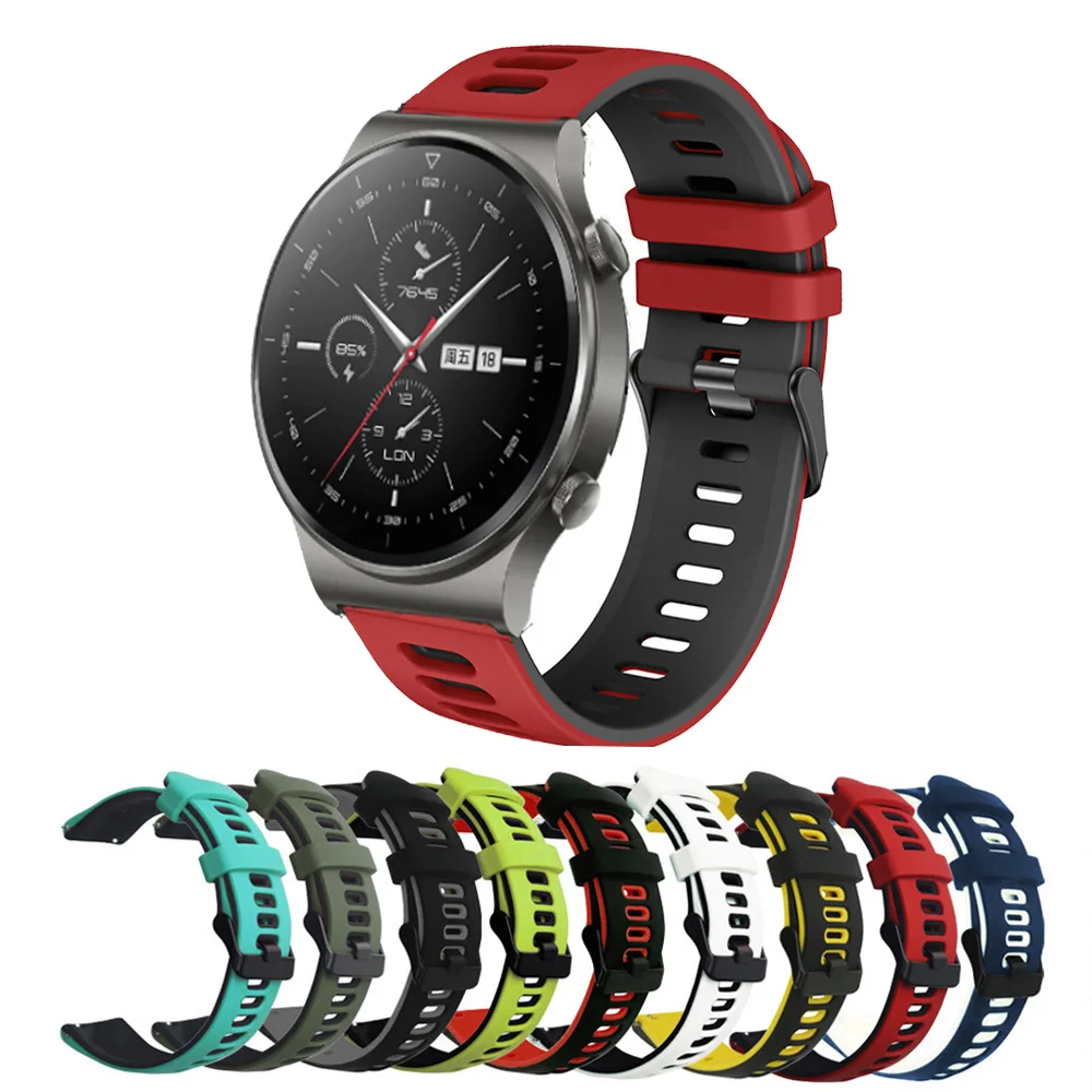 Ремешок силиконовый для смарт-часов Huawei Watch GT 2 Pro браслет GT2 GT3 4 46 мм/GT 2E/GT Runner 3 SE 22