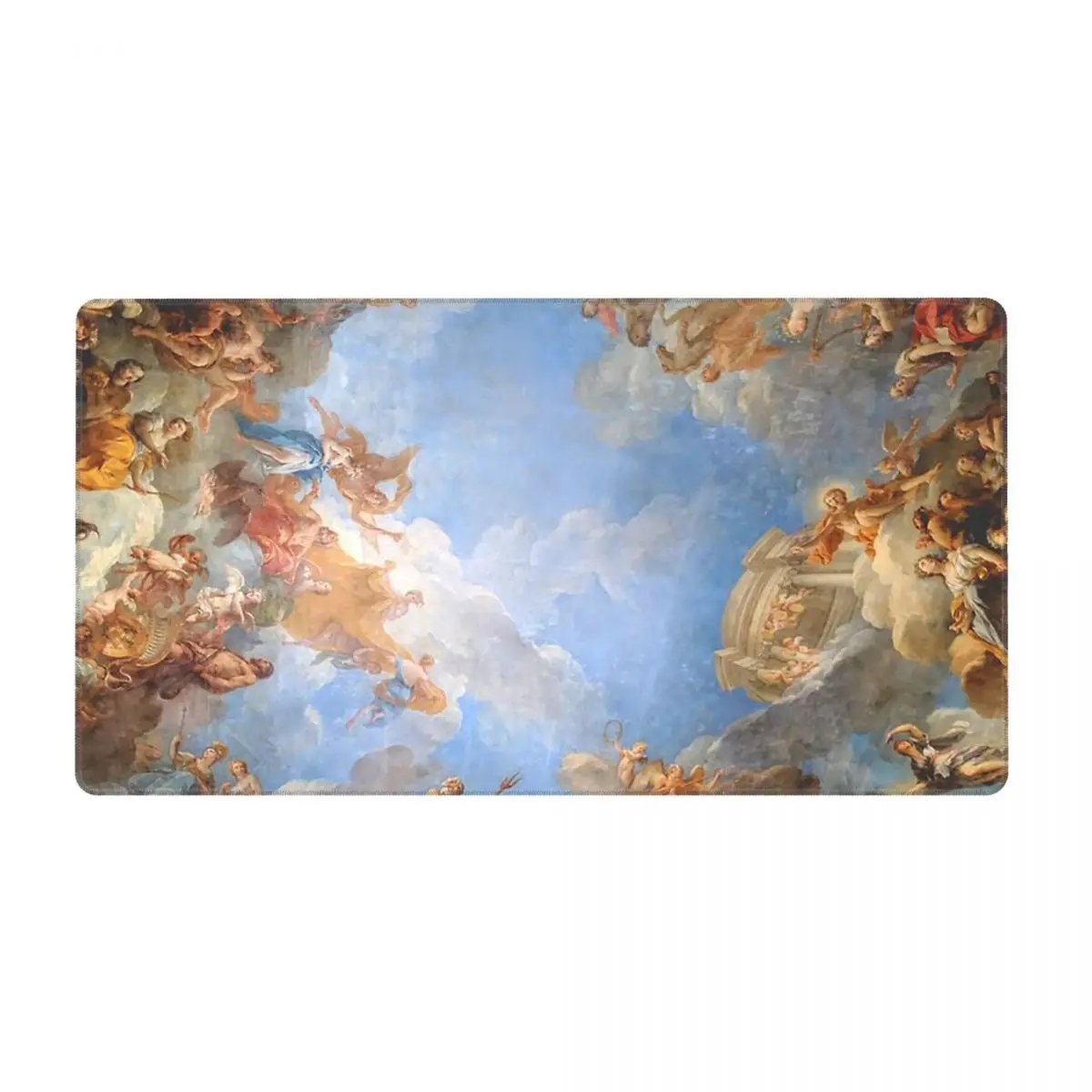 

Fresco Of Angels In Palace Of Versailles Office Desk Mat Mousepad Renaissance Clouds Sky Heaven Gaming Rubber Computer Mouse pad