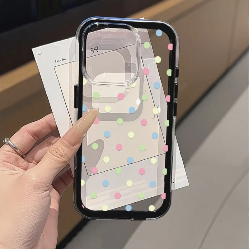 Фото Красочный чехол с узором в горошек 2-в-1 для Samsung S26 S25 S24 S23 S22 Ultra Plus A57 A37 A55 A54 A36 A35 A16 A17 A07 №2