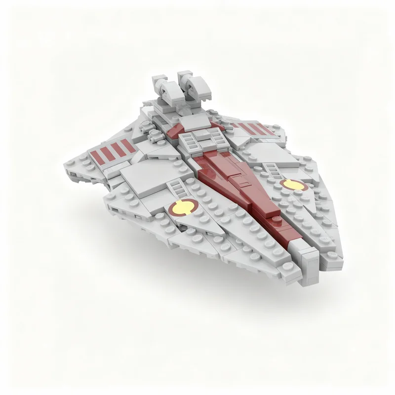 Фото 409 деталей MOC Star Battle Venator Attack Cruiser, альтернативная модель Acclamator, строительные блоки, рождественский подарок, архитектурная игрушка №1