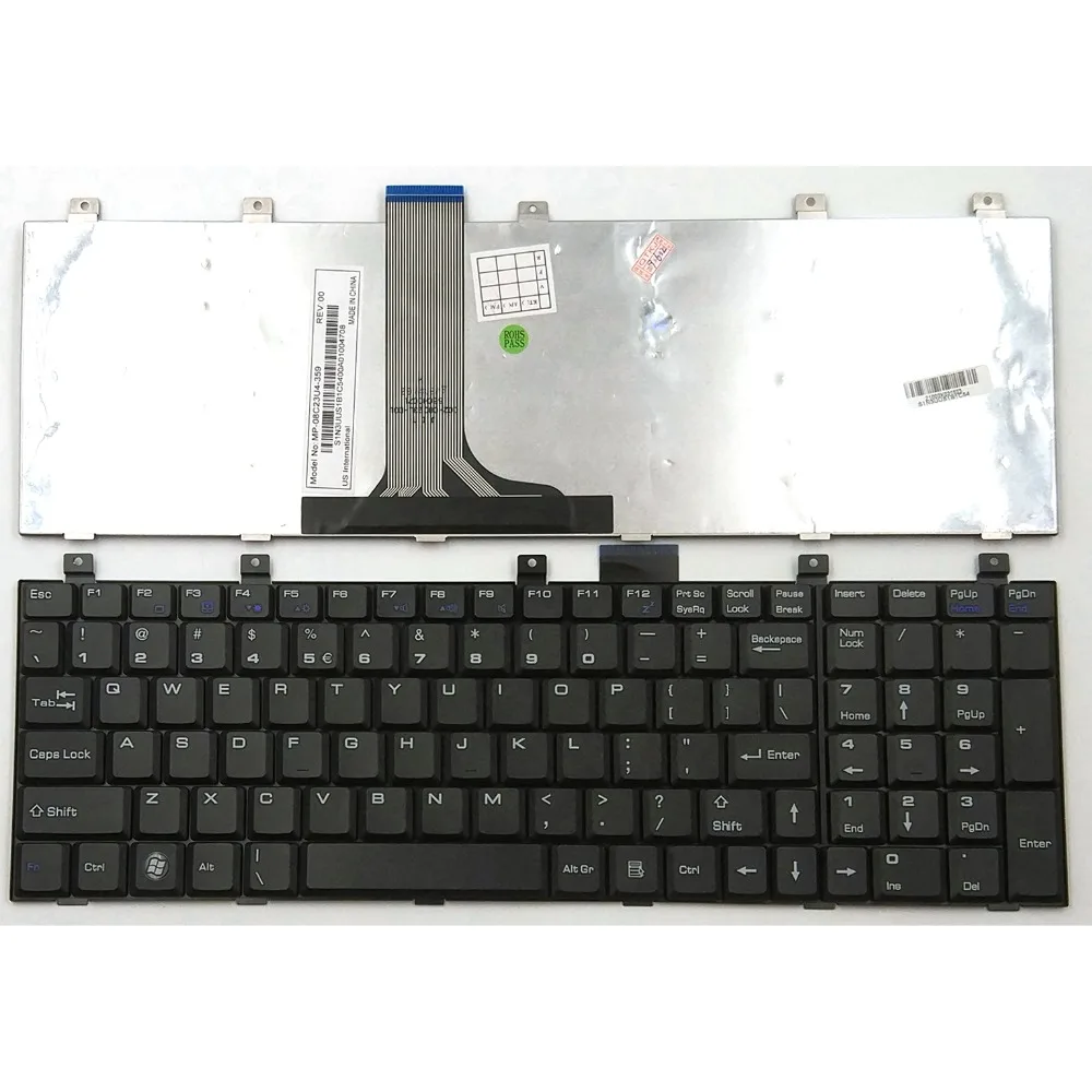 

New US laptop keyboard for MSI E623 E7405 ER710 EX600 EX610 EX620 EX625 EX625-227US EX630 EX630X EX700 MP-09C13U4-359