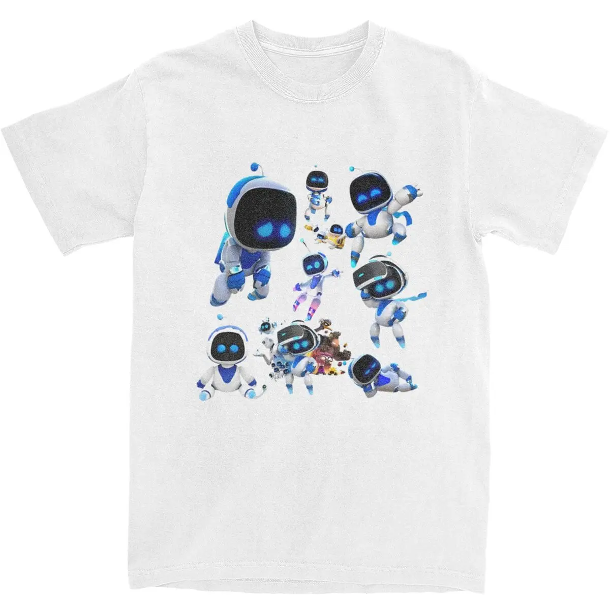 Футболка мужская из чистого хлопка с круглым вырезом в стиле Харадзюку