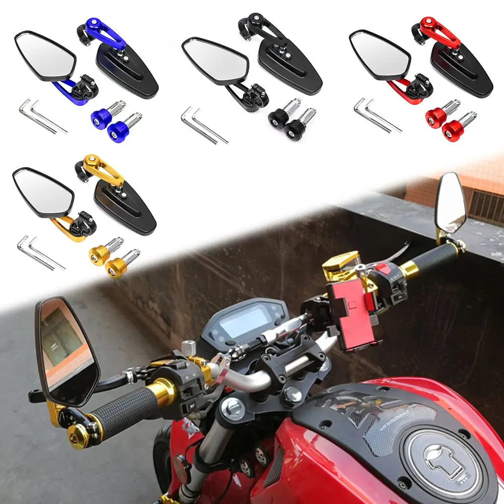 

Adjustable Motorcycle Accessories Rotating Side Mirrors Mirror Spoiler Motorcycle Side Convex Mirror Rear View Mirror