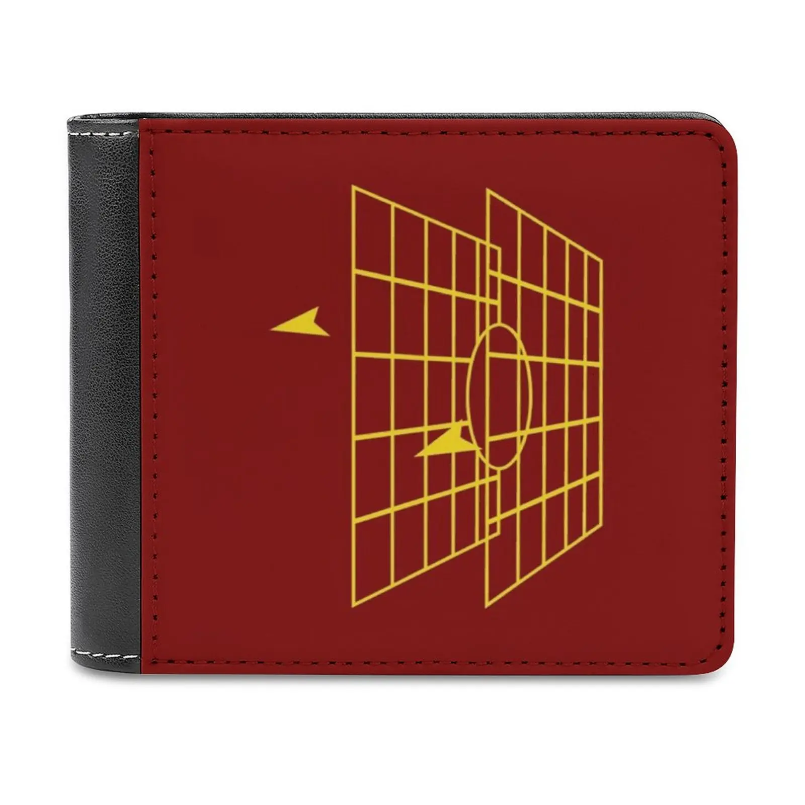 

Falcon Target System Leather Wallet Men Slim Purse Card Holder Wallets Money Bag Millennium Falcon Target Computer Phone Cover