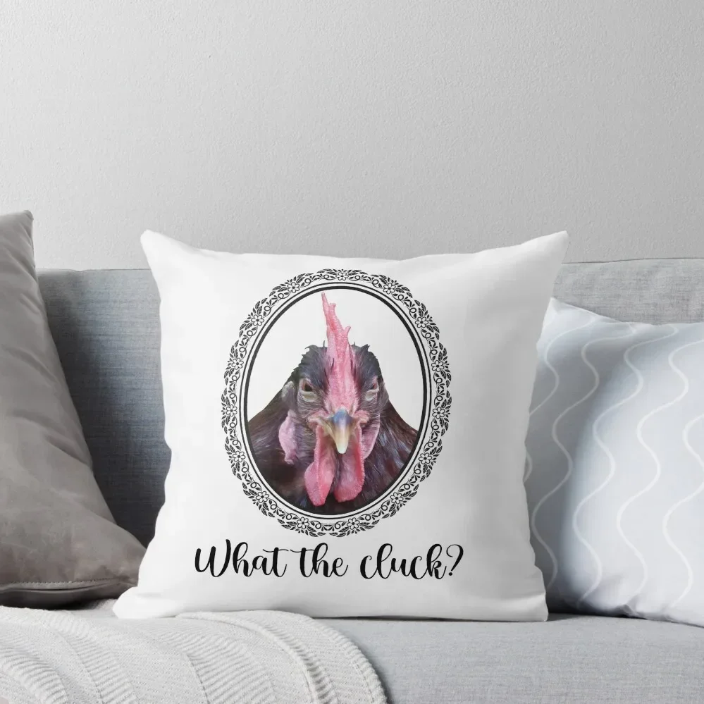 Подушка What the Cluck Rhode Island Red Hen наволочка плед диван подушка