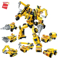 creative transformation car toys deformation robot action model toys high tech truck constructor brick for kids xmas gifts
