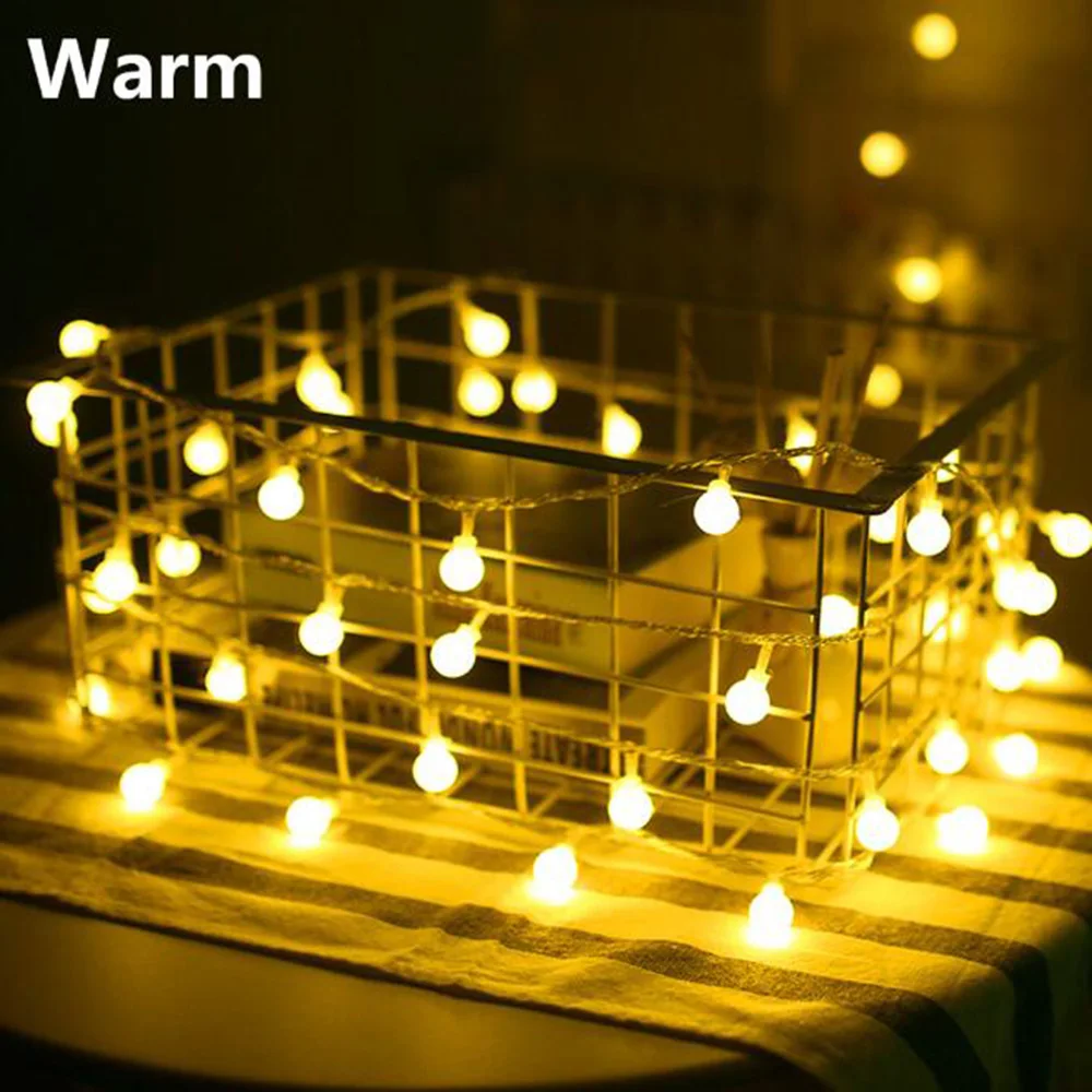 

Topdii Аккумуляторные гирлянды из шаров 100LED 13м