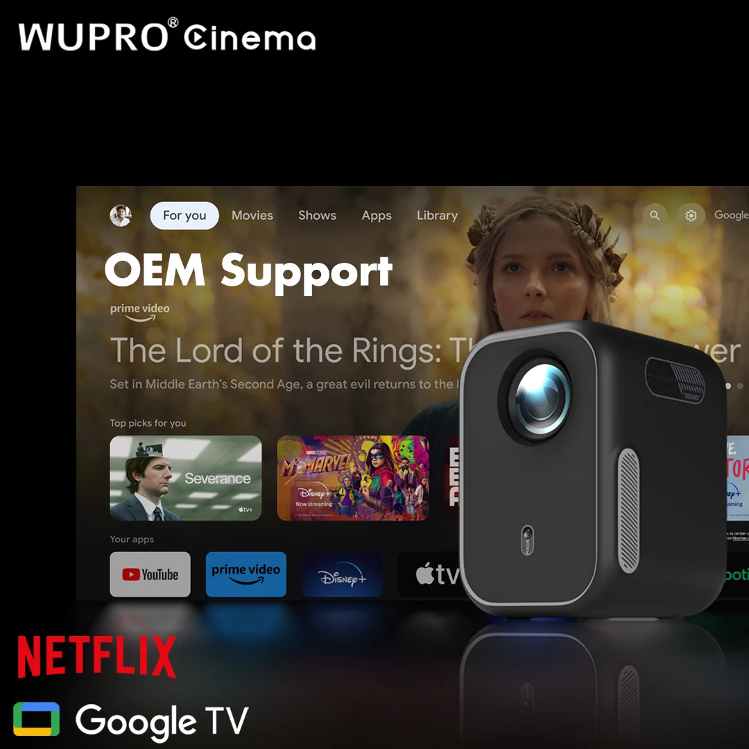 Фото Сервис Wupro G2 Smart TV проектор 1080P 4K Поддержка Открытый мини-проектор 200 ISO люмен ЖК-портативный проектор №1