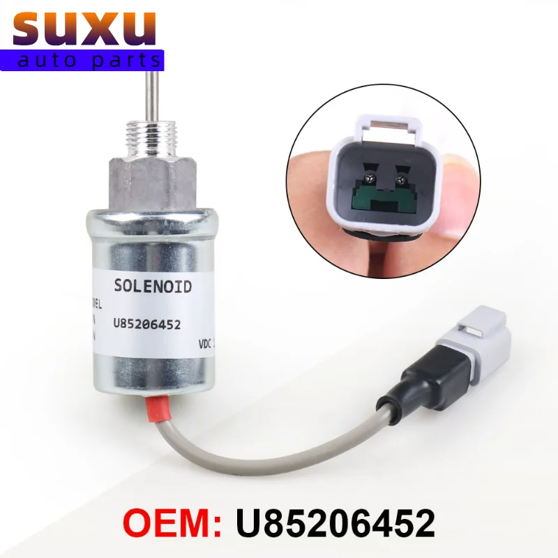 

Электромагнитный клапан запорного отключения топлива U85206452, 12 В, для Caterpillar Cat 3024 3034 216B 226B Perkins 402D 403D 404D 404C 403C