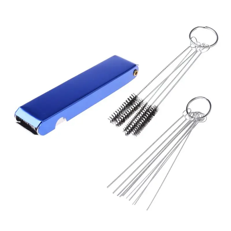 Car Carburetor Jets Cleaning Tool Needles Brushes for Auto Motorcycles/ATV/Lawn Equipment Cleaning Small Orifices KXRE