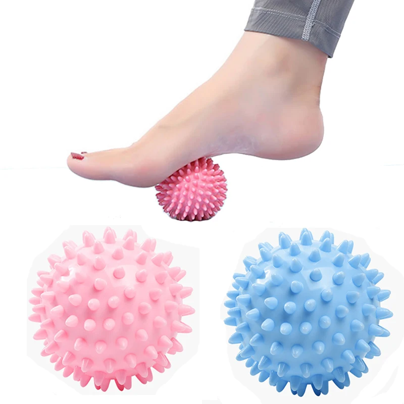6cm Durable PVC Spiky Massage Ball Trigger Point Sport Fitness Hand Foot Pain Relief Plantar Fasciitis Reliever Hedgehog Balls