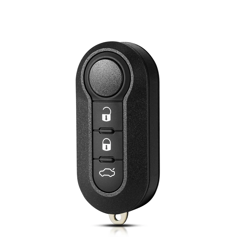KEYYOU 3-кнопочный откидной корпус дистанционного ключа для Fiat 500 Panda Punto Bravo Ducato Peugeot