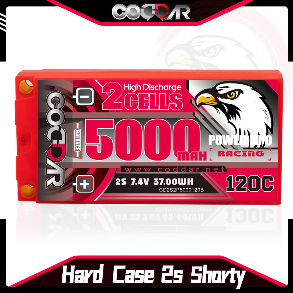 

RC Racing CAR Battery 7.4v 5000mAh LiPo Battery For Boat Drones Spare Parts for 120C Drift car MST Sakura D5S lithium battery