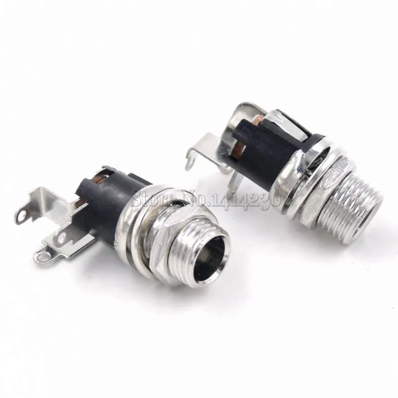 

10PCS DC-025BM 5.5-2.1MM DC Power Socket Connector 90 Degree Bending