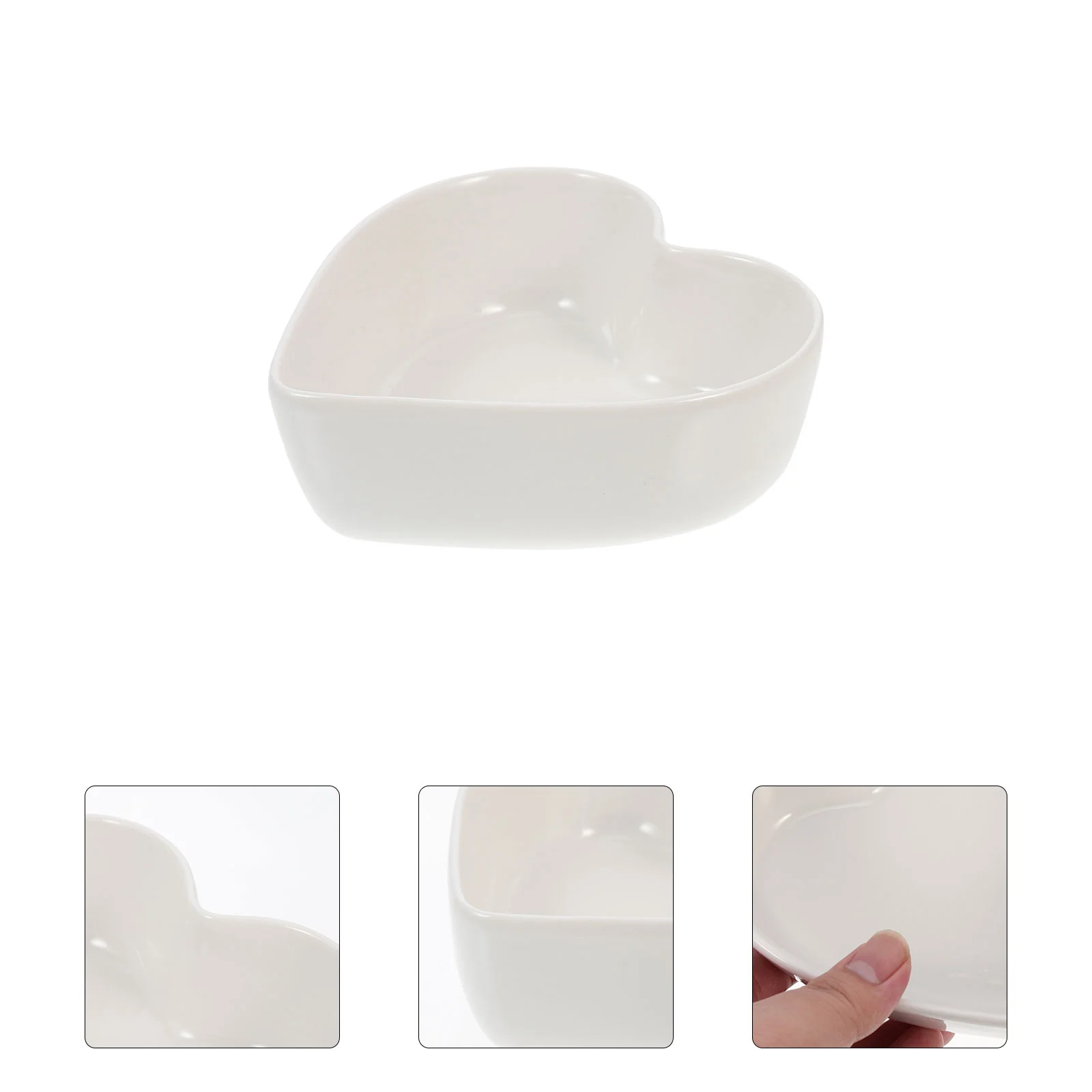 

Bowl Ceramic Heart Bowls Salad Serving Porcelain Dishes Dessert Pasta Mixing Plates Appetizer Plate Sauce Shaped Dishrice Fruit