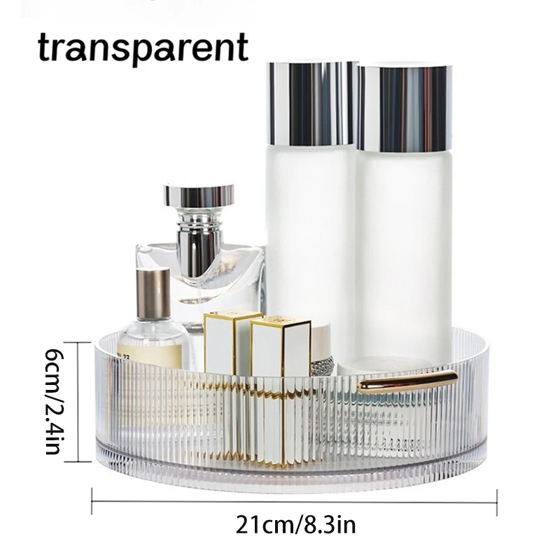 

360 ° Вращающийся Прозрачный Органайзер Для Косметики, Круглая Подставка Для Хранения Косметики Большой Емкости