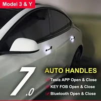 Model 3 Y Electric Auto Presenting Door Handles Handlebar with LED For Tesla Model 3 2020 2021  Model Y SATONIC V7.0 Waterproof
