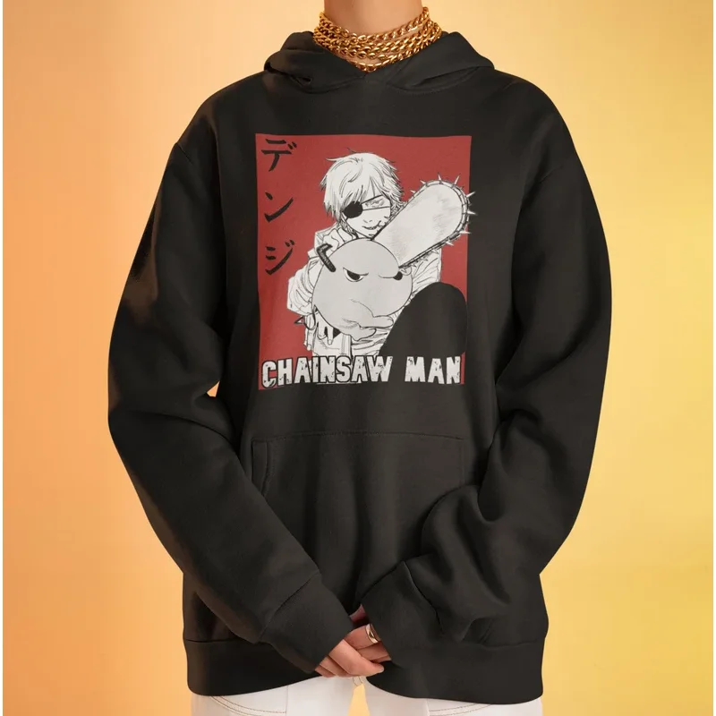 

Japanese Anime Chainsaw Man Denji and Pochita Hoodie Clothes Manga Denji Aki Makima Chainsaw Man Pullovers Hoodie Unisex Hoody