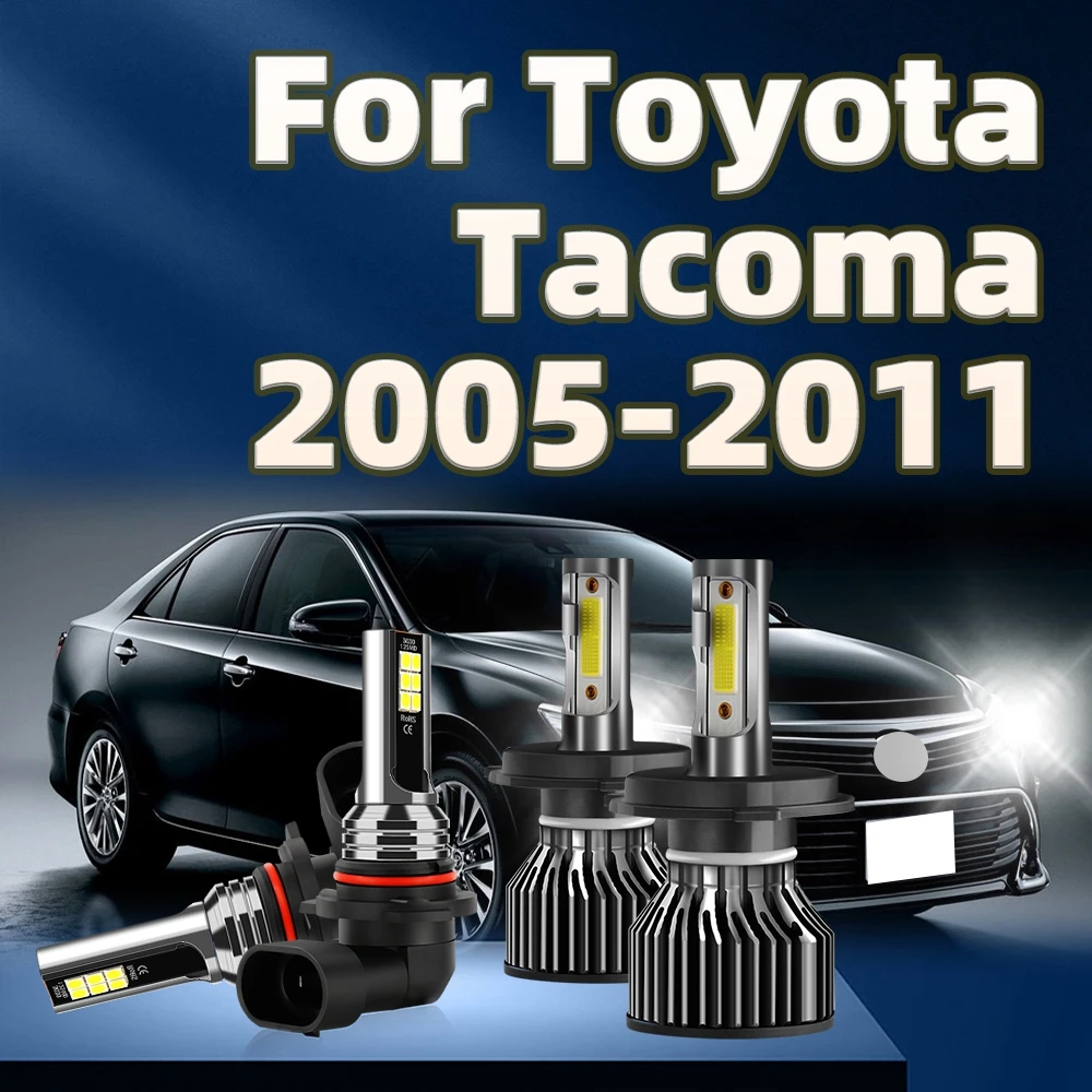 

Светодиодные лампы H4 для фар, автомобильные фары 6000K 9145, противотуманные фары для Toyota Tacoma 2005 2006 2007 2008 2009 2010