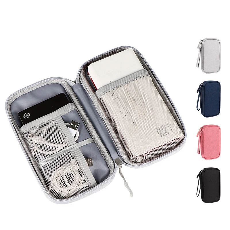 BalleenShiny Digital Accessories Storage Bag Portable Waterproof USB Cable Earphone Charge Pal Organizer Makeup Bag Travel Pouch