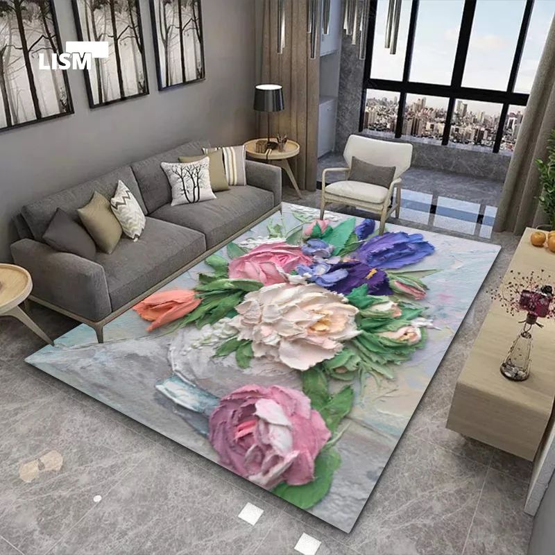 коврик для ванной ковер в гостинную декор дома Цветочная версия гостиной