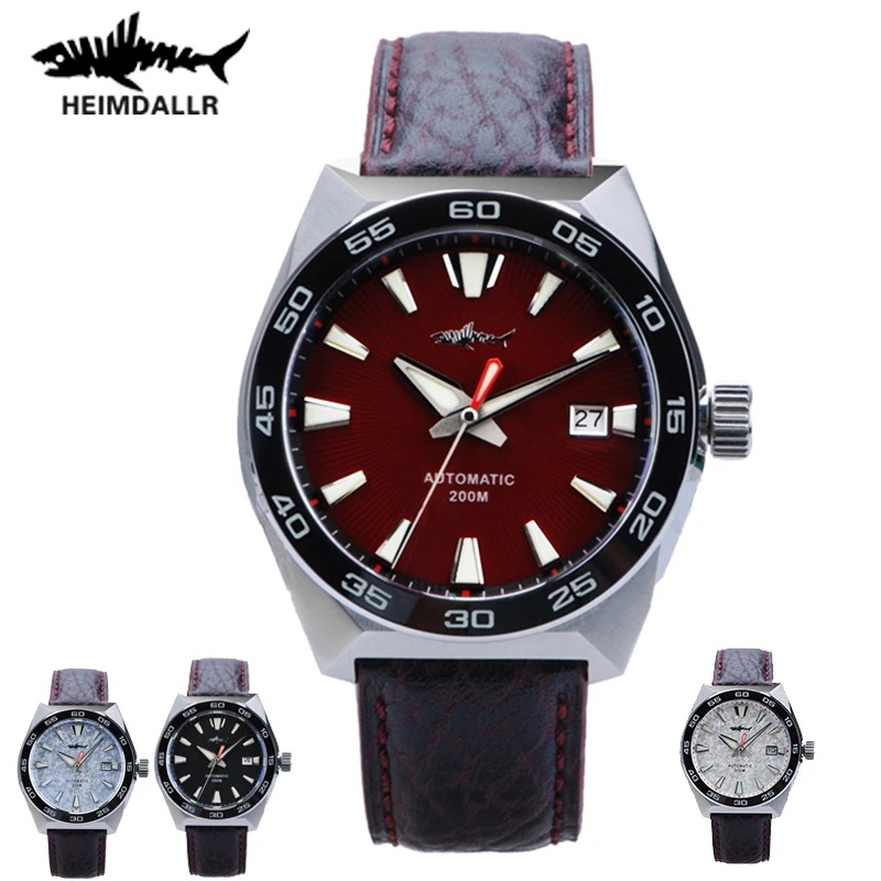 Heimdallr Monster Diver мужские часы с черным циферблатом и сапфировым стеклом NH35