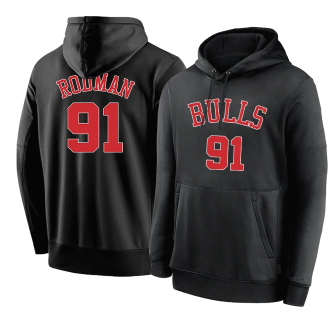 

American Basketball Jerseys Clothes #33 Chicago Bulls Pippen Rodman Lavine Clothing Sweatshirt Hoodies Training Suit One Piece