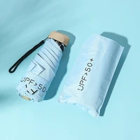 pocket umbrella folding umbrella mini 50 off sunshade sunscreen uv protection compact portable female rainy and sunny