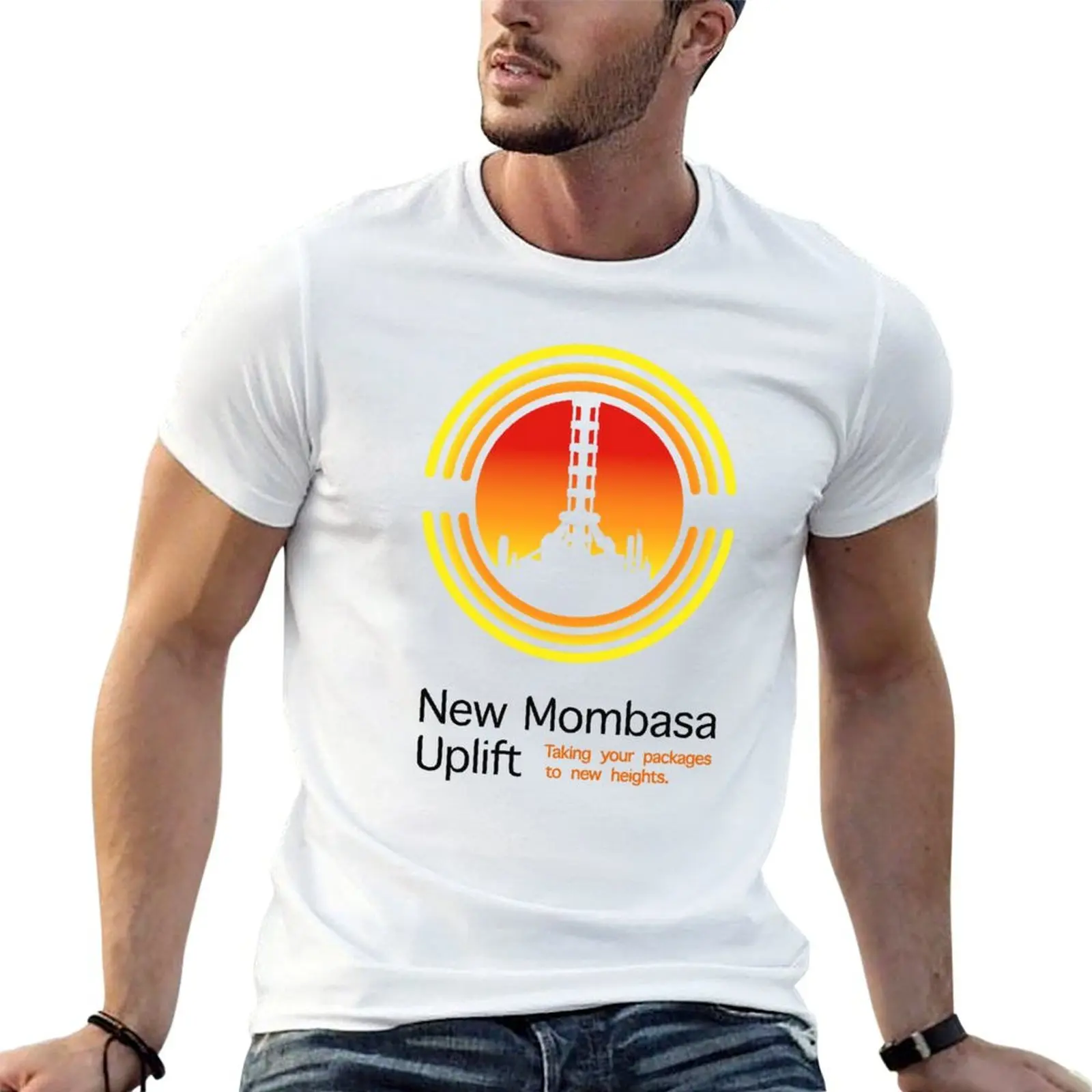 Фото Юмор темные забавные рубашки-футболка Mombasa New Light аниме t Uplift №1