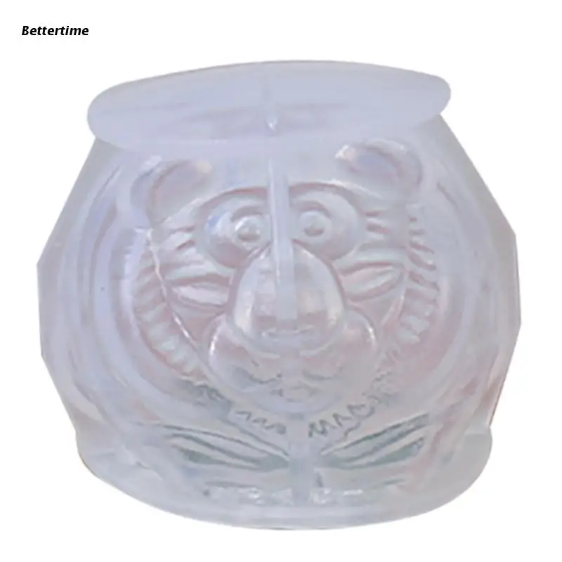 

B36D 3D Tiger Candle Soap Mould Handmade Candles Aroma Wax Soap Molds for Decorations