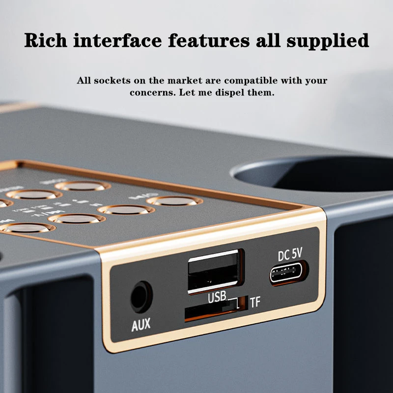 Беспроводная Bluetooth-колонка с двумя микрофонами 100 Вт |