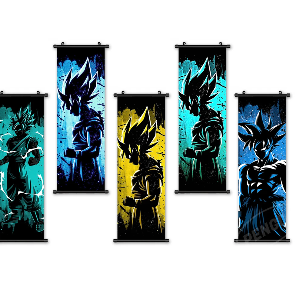 

Kakarot Canvas HD Vegeta Dragon Ball Scroll Painting Wall Art Poster Home Decor Anime Hanging Picture Boy Gift Children's Room