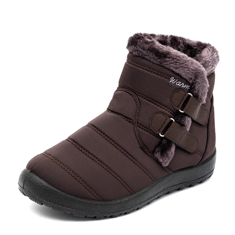 Women Shoes Waterproof Snow Boots Female Plush Winter Boots Warm Ankle Botas Mujer Winter Woman Plus Size 43 Women Boots