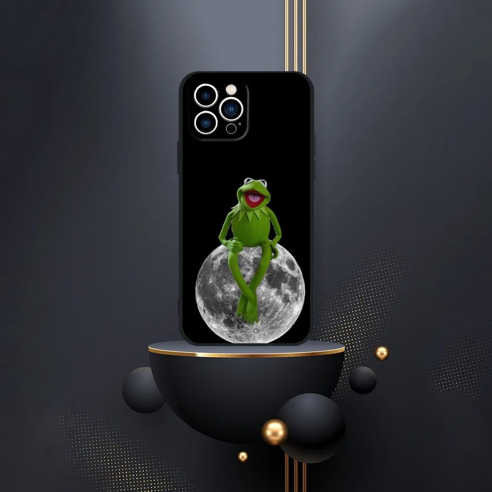 K-Kermit The Frog Phone Case For iPhone 16 15 14 13 12 Pro Max 11 7 8 Plus XR XS Shockproof Silicone Soft Shell