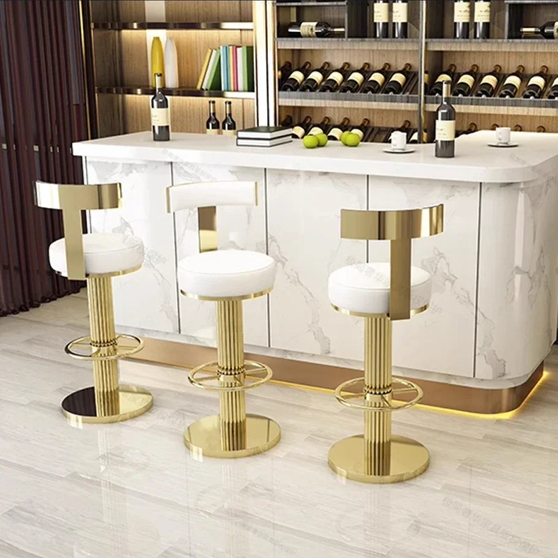 Современный скандинавский кухонный золотой барный стул на заказ роскошный из