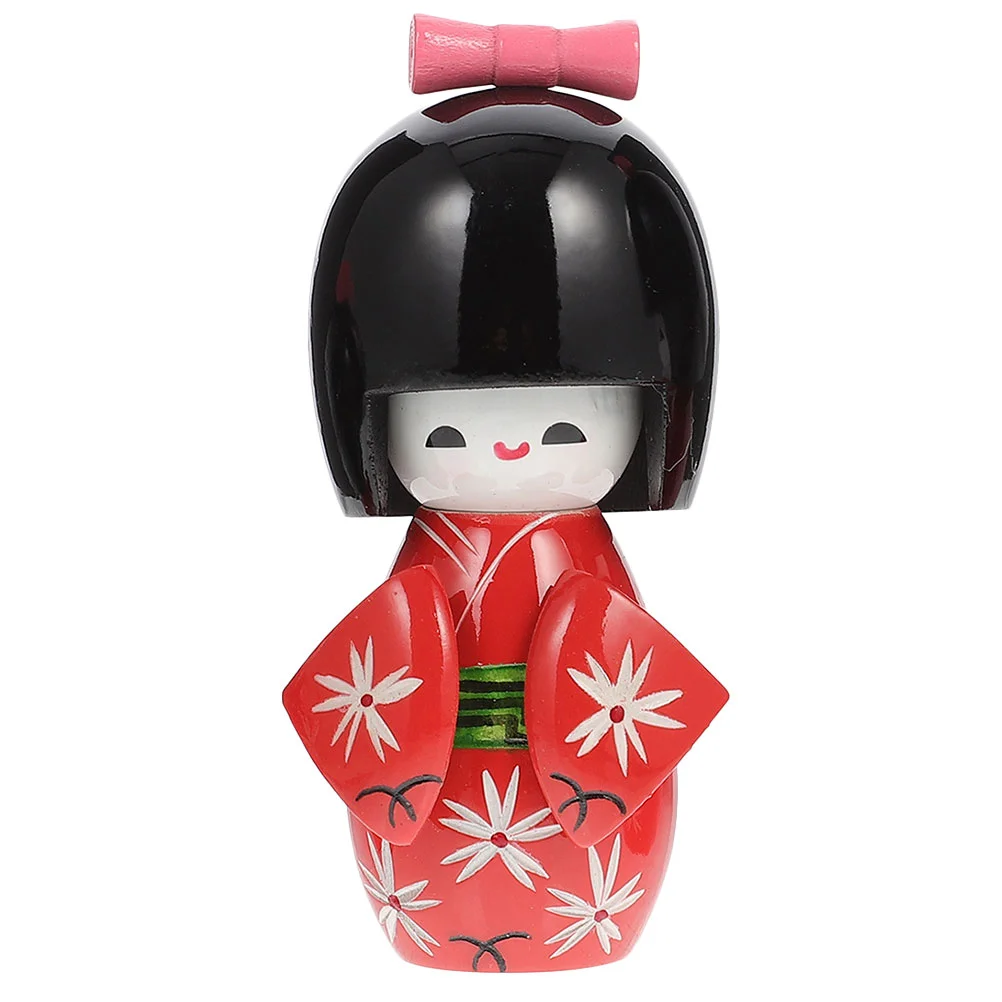

Japanese Decoration Geisha Kokeshi Kimono Figurines Wood Figurine Sculptures Decor Wooden Ornament Shop Asian Statue Dashboard